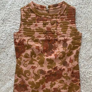 Vintage Lightweight Sleeveless Floral Dress. No Tag, See Measurements.